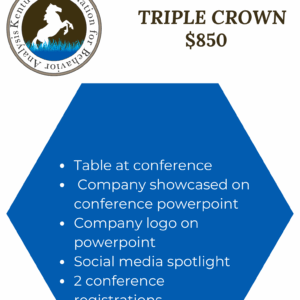 Triple Crown Sponsor: $850